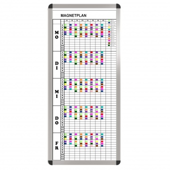 Klassen-Plantafel, 12 Stunden Mo-Fr, für 10 Klassen, 123x57 cm, Klassen-Plantafel, 12 Stunden Mo-Fr, für 10 Klassen, 123x57 cm,